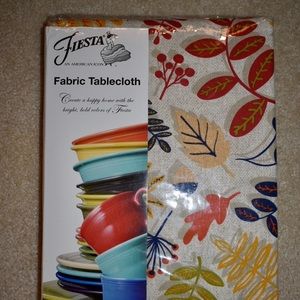 Fiesta NWT Fabric Tablecloth 60x120” Oblong